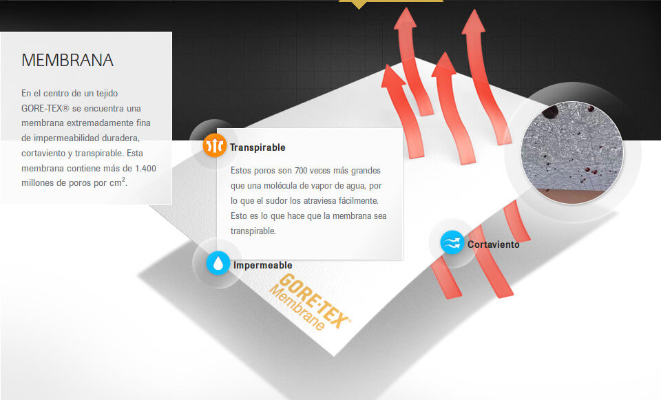 GORE-TEX®_Tecnología_Membrana_Transpirable_Deportes_Koala_Madrid_Montaña_Alpinismo_Treklking